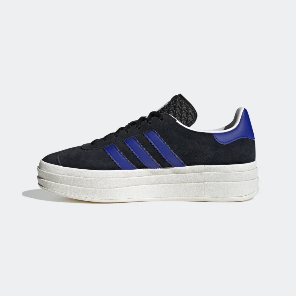 adidas women’s Gazelle Bold Shoes 'Black Lucid Blue' HQ4408 - Picture 5 of 10